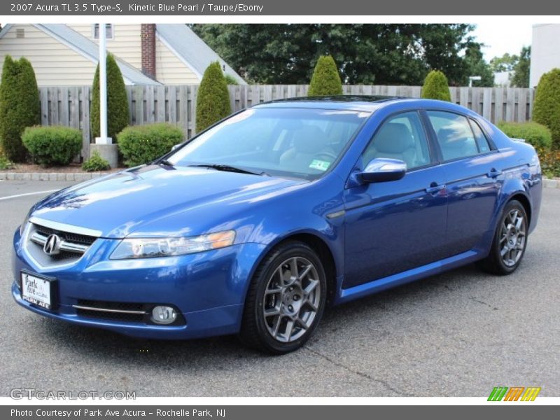 Kinetic Blue Pearl / Taupe/Ebony 2007 Acura TL 3.5 Type-S