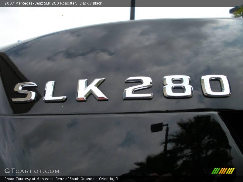 Black / Black 2007 Mercedes-Benz SLK 280 Roadster