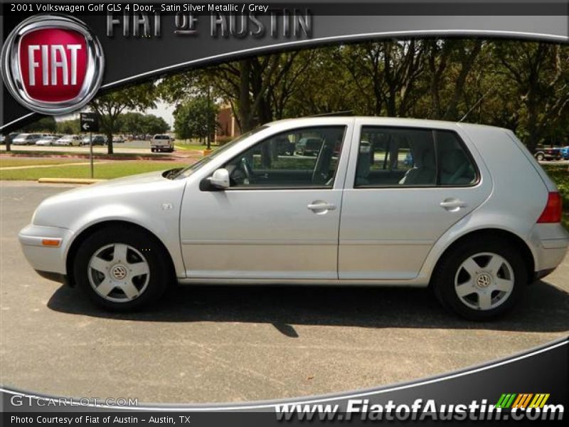 Satin Silver Metallic / Grey 2001 Volkswagen Golf GLS 4 Door