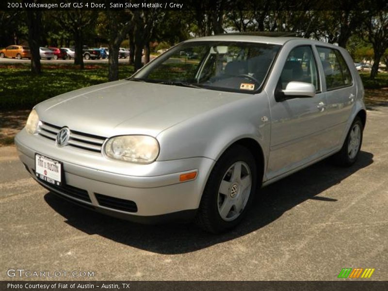 Satin Silver Metallic / Grey 2001 Volkswagen Golf GLS 4 Door