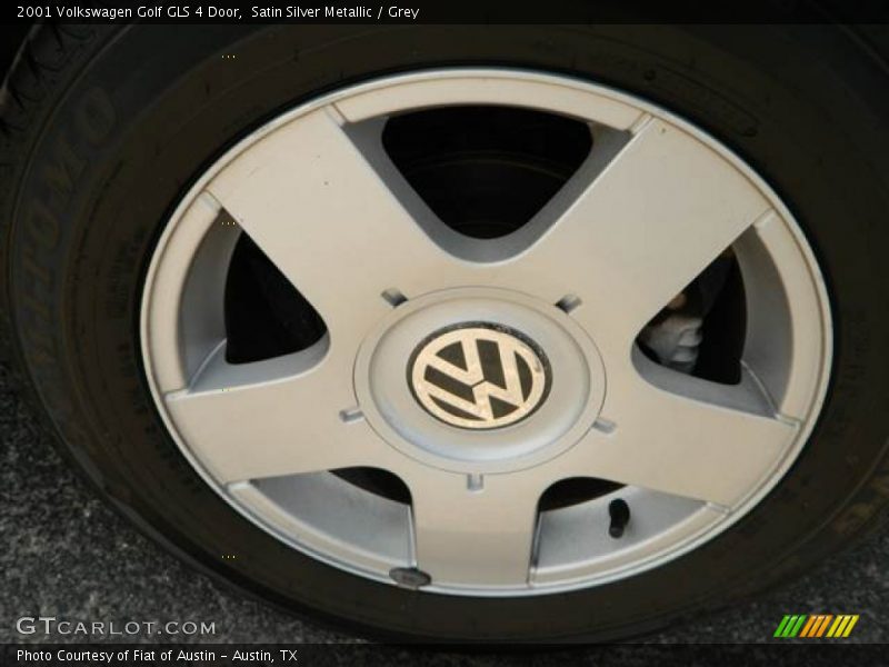 Satin Silver Metallic / Grey 2001 Volkswagen Golf GLS 4 Door