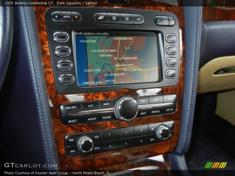 Navigation of 2005 Continental GT 