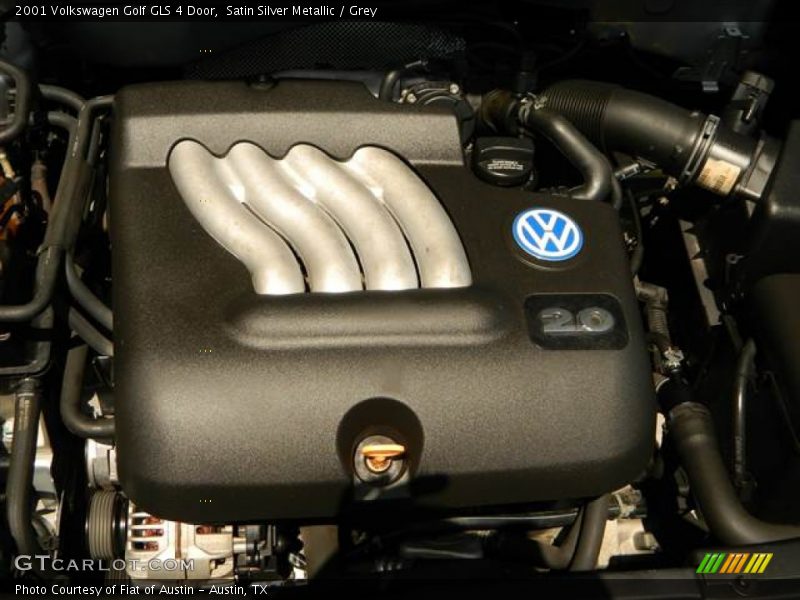 Satin Silver Metallic / Grey 2001 Volkswagen Golf GLS 4 Door