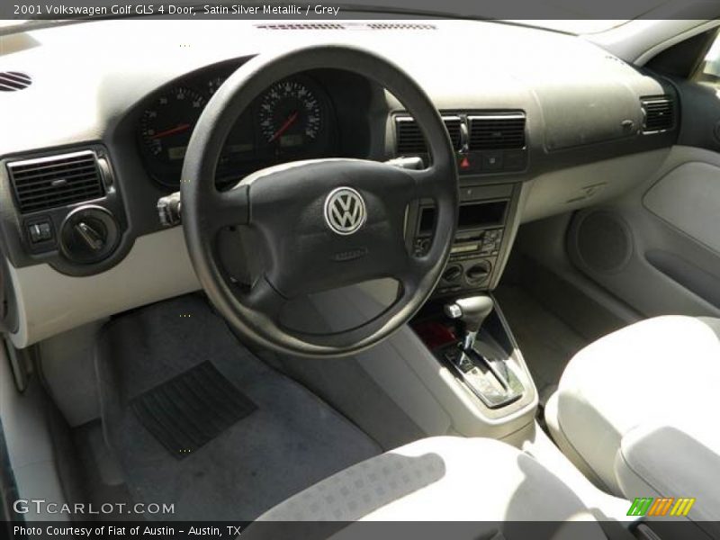 Satin Silver Metallic / Grey 2001 Volkswagen Golf GLS 4 Door