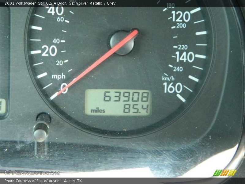 Satin Silver Metallic / Grey 2001 Volkswagen Golf GLS 4 Door