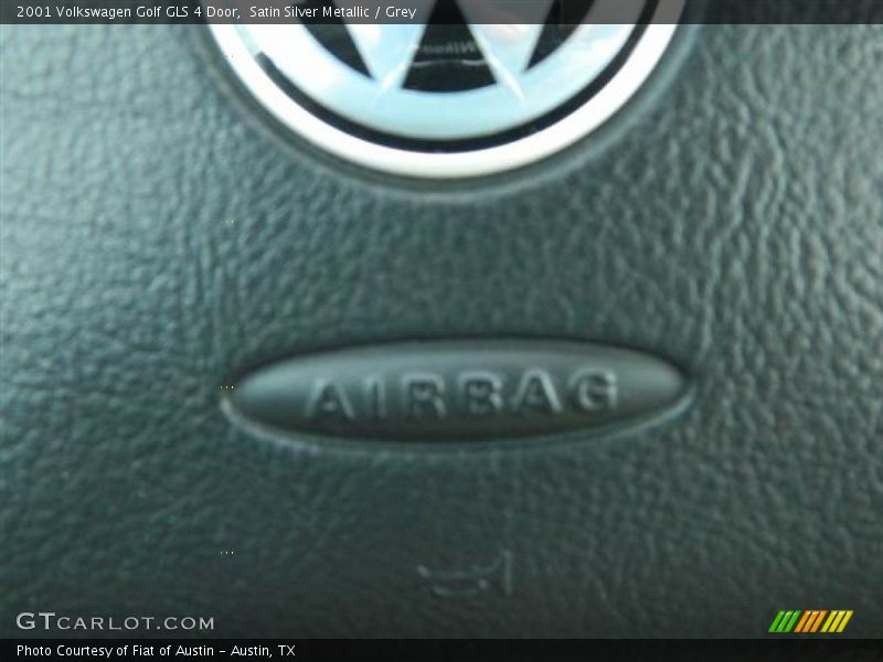 Satin Silver Metallic / Grey 2001 Volkswagen Golf GLS 4 Door