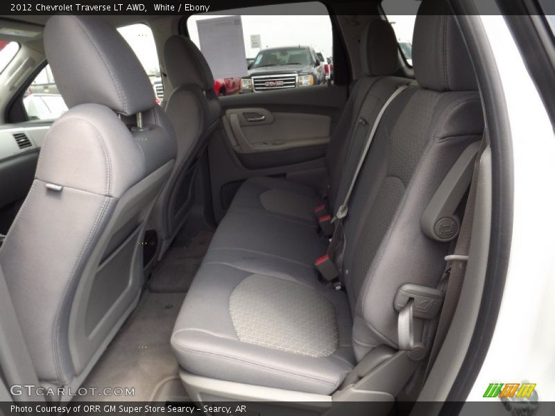 White / Ebony 2012 Chevrolet Traverse LT AWD