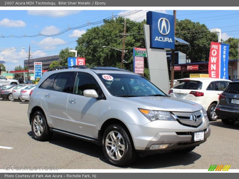 Billet Silver Metallic / Ebony 2007 Acura MDX Technology