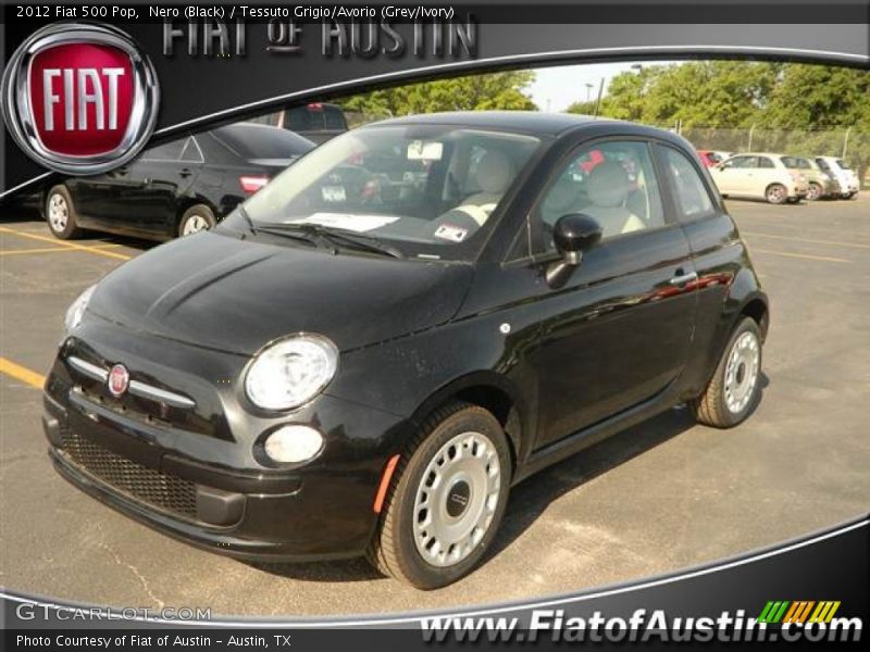 Nero (Black) / Tessuto Grigio/Avorio (Grey/Ivory) 2012 Fiat 500 Pop