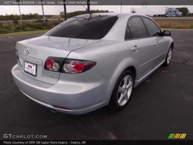 Glacier Silver Metallic / Black 2007 Mazda MAZDA6 s Sport Sedan