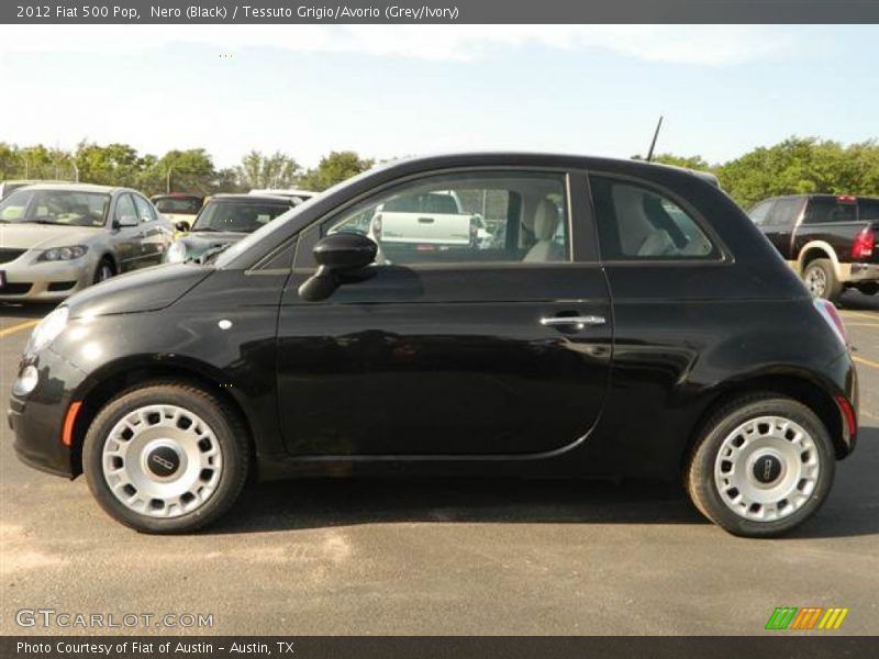 Nero (Black) / Tessuto Grigio/Avorio (Grey/Ivory) 2012 Fiat 500 Pop