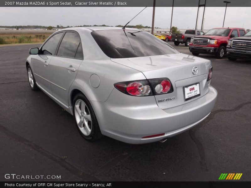 Glacier Silver Metallic / Black 2007 Mazda MAZDA6 s Sport Sedan