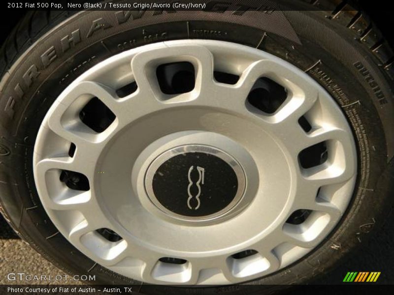 Nero (Black) / Tessuto Grigio/Avorio (Grey/Ivory) 2012 Fiat 500 Pop