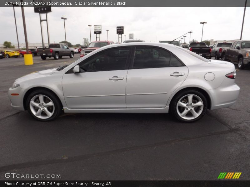 Glacier Silver Metallic / Black 2007 Mazda MAZDA6 s Sport Sedan