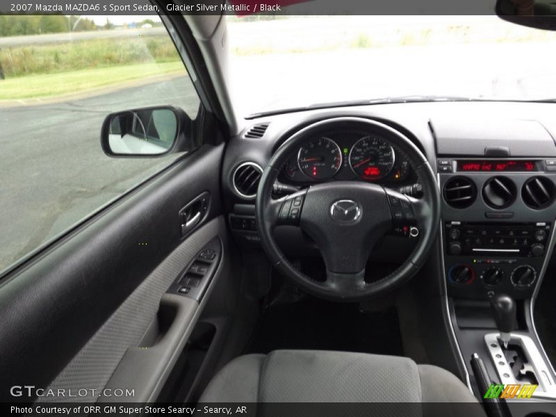 Glacier Silver Metallic / Black 2007 Mazda MAZDA6 s Sport Sedan