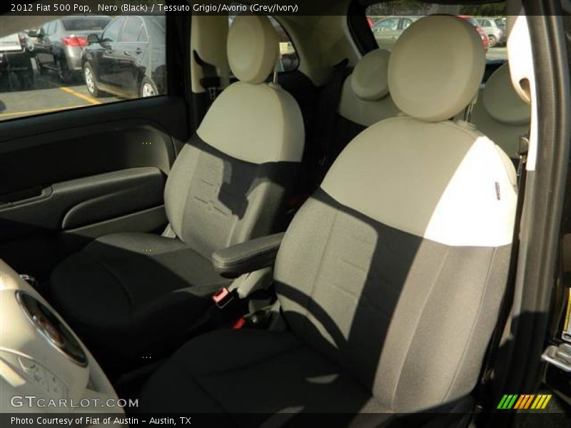 Nero (Black) / Tessuto Grigio/Avorio (Grey/Ivory) 2012 Fiat 500 Pop