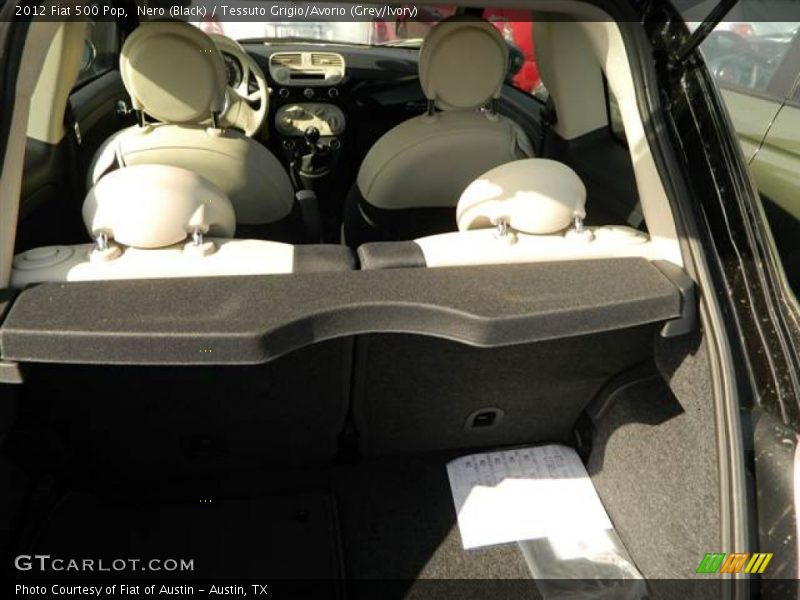 Nero (Black) / Tessuto Grigio/Avorio (Grey/Ivory) 2012 Fiat 500 Pop