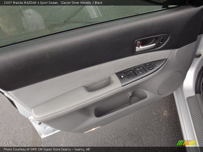 Glacier Silver Metallic / Black 2007 Mazda MAZDA6 s Sport Sedan