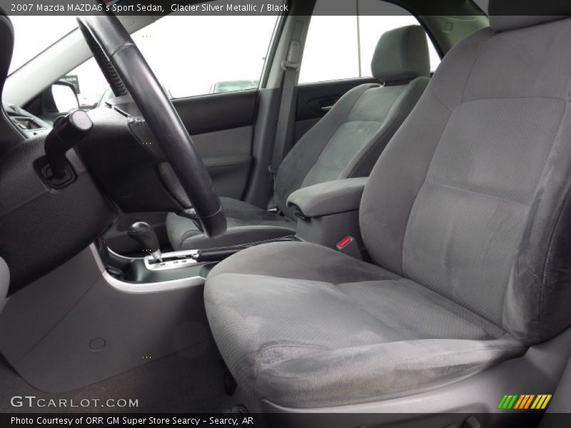Glacier Silver Metallic / Black 2007 Mazda MAZDA6 s Sport Sedan