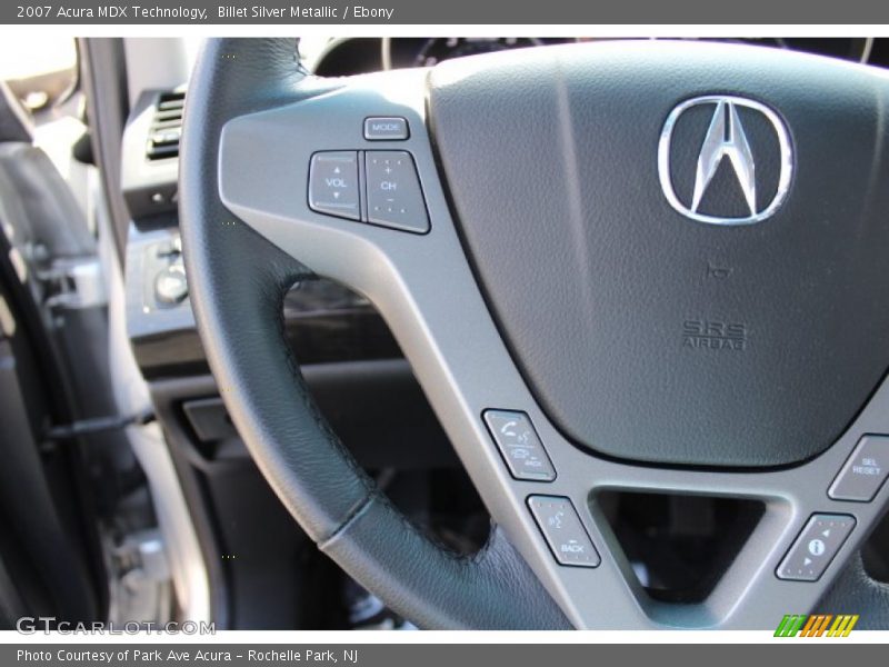 Billet Silver Metallic / Ebony 2007 Acura MDX Technology