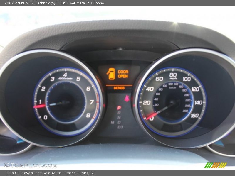 Billet Silver Metallic / Ebony 2007 Acura MDX Technology