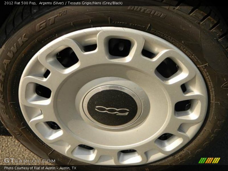 Argento (Silver) / Tessuto Grigio/Nero (Grey/Black) 2012 Fiat 500 Pop