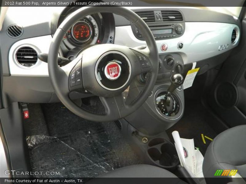 Argento (Silver) / Tessuto Grigio/Nero (Grey/Black) 2012 Fiat 500 Pop
