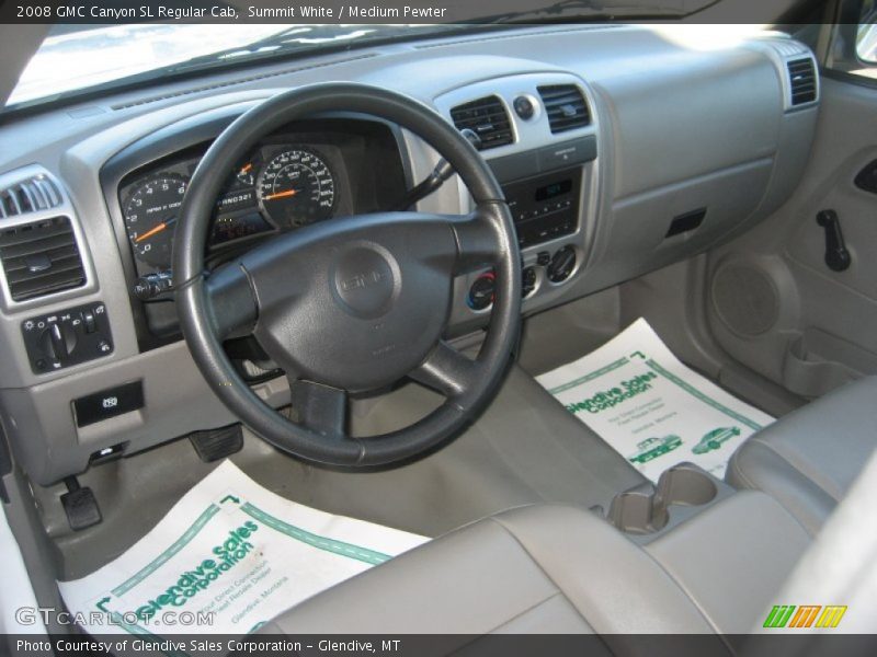Summit White / Medium Pewter 2008 GMC Canyon SL Regular Cab
