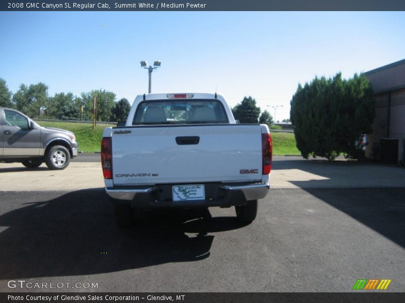 Summit White / Medium Pewter 2008 GMC Canyon SL Regular Cab