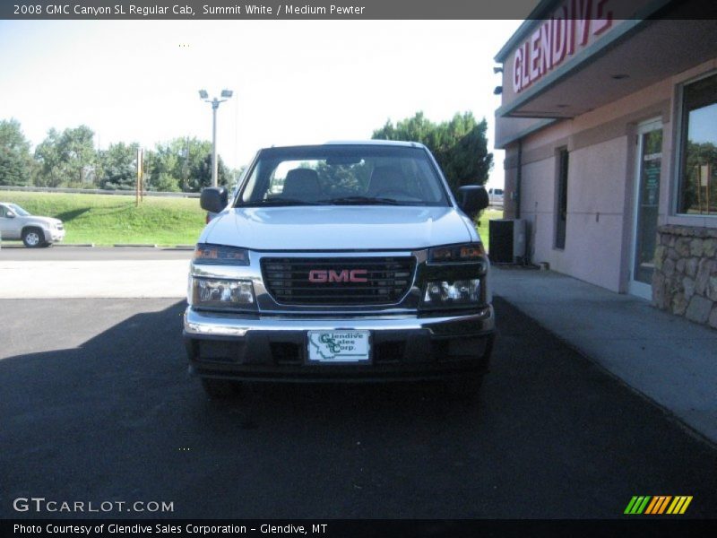 Summit White / Medium Pewter 2008 GMC Canyon SL Regular Cab