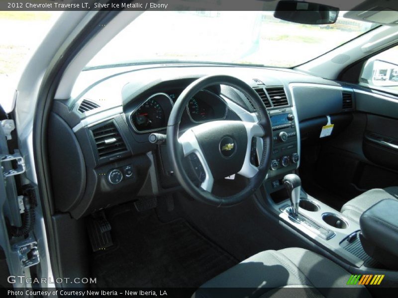 Silver Ice Metallic / Ebony 2012 Chevrolet Traverse LT