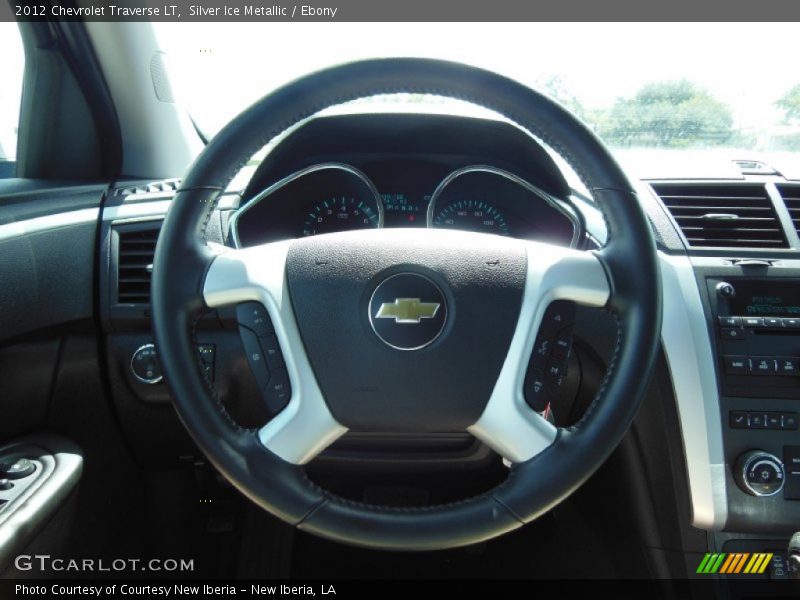 Silver Ice Metallic / Ebony 2012 Chevrolet Traverse LT