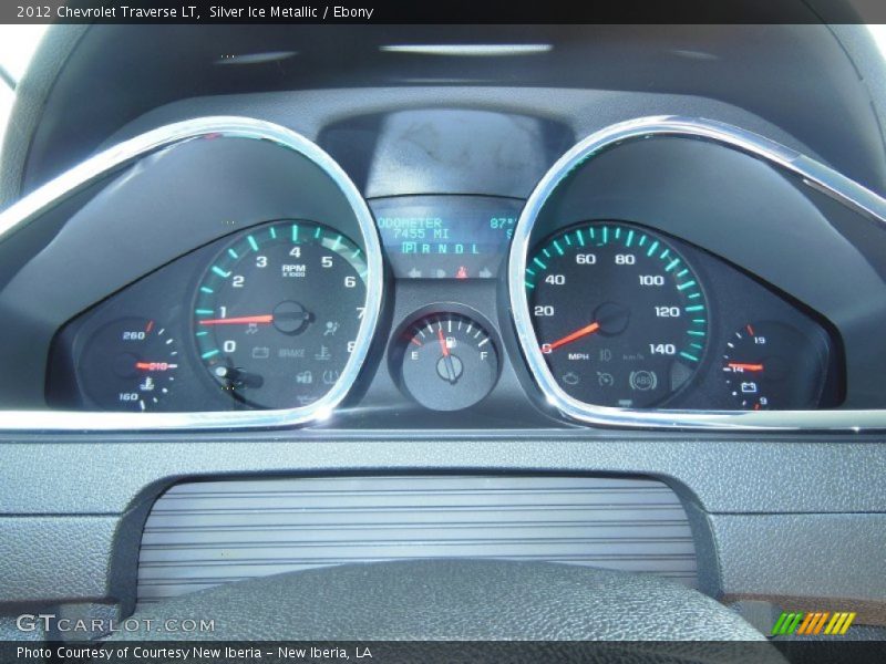 Silver Ice Metallic / Ebony 2012 Chevrolet Traverse LT