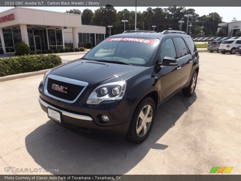 Carbon Black Metallic / Ebony 2010 GMC Acadia SLT