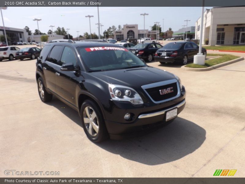 Carbon Black Metallic / Ebony 2010 GMC Acadia SLT