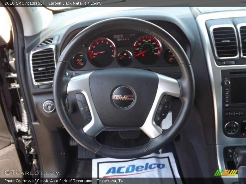 Carbon Black Metallic / Ebony 2010 GMC Acadia SLT