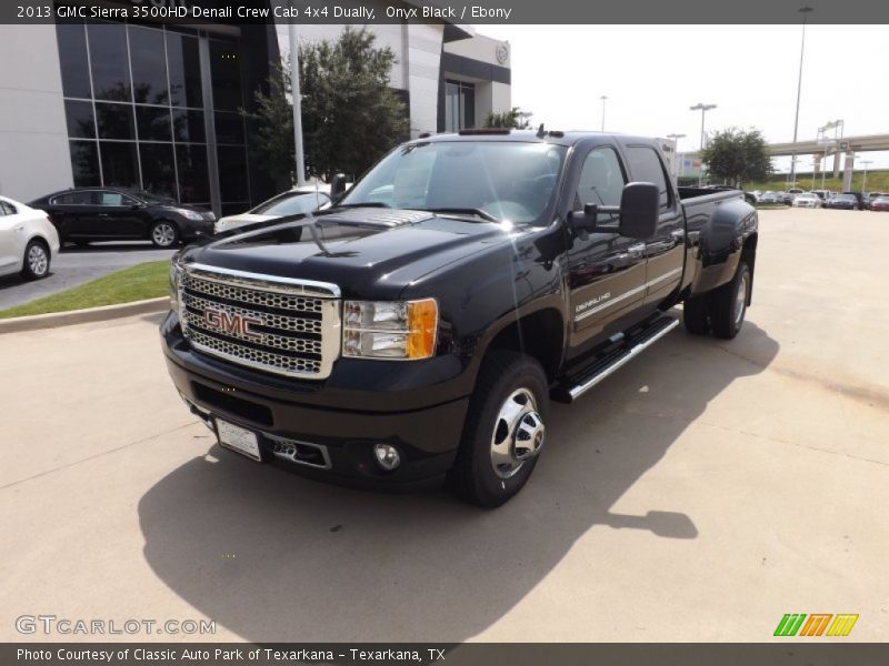 Onyx Black / Ebony 2013 GMC Sierra 3500HD Denali Crew Cab 4x4 Dually