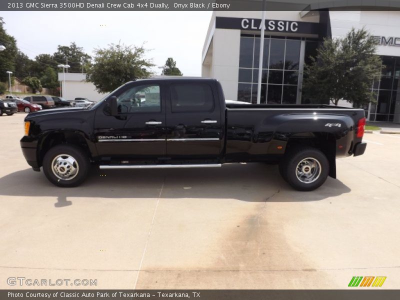 Onyx Black / Ebony 2013 GMC Sierra 3500HD Denali Crew Cab 4x4 Dually