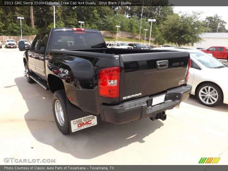 Onyx Black / Ebony 2013 GMC Sierra 3500HD Denali Crew Cab 4x4 Dually