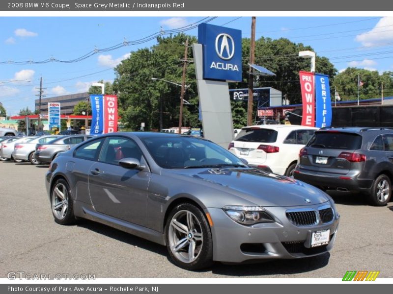 Space Grey Metallic / Indianapolis Red 2008 BMW M6 Coupe