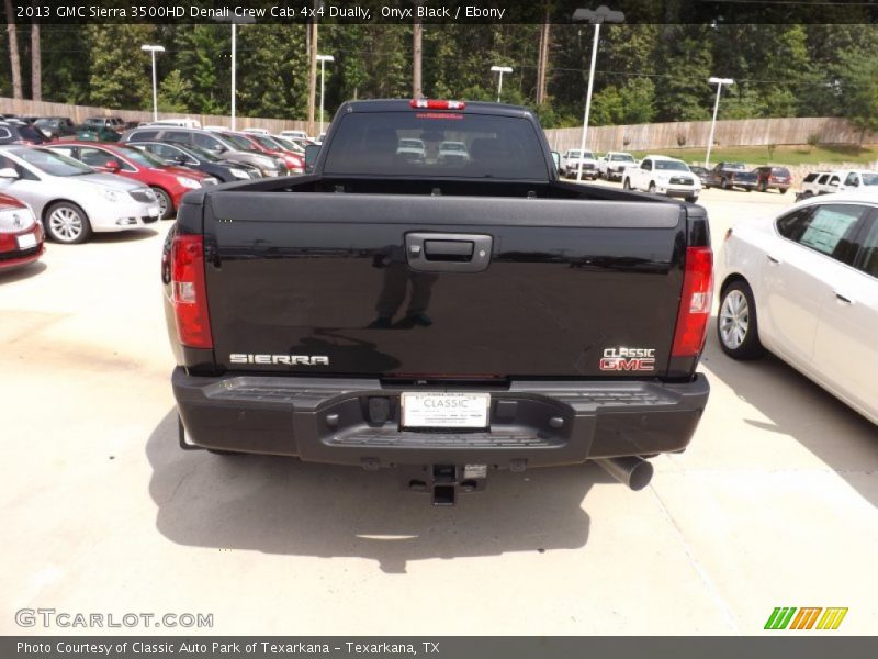 Onyx Black / Ebony 2013 GMC Sierra 3500HD Denali Crew Cab 4x4 Dually