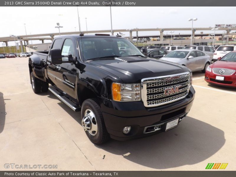 Onyx Black / Ebony 2013 GMC Sierra 3500HD Denali Crew Cab 4x4 Dually