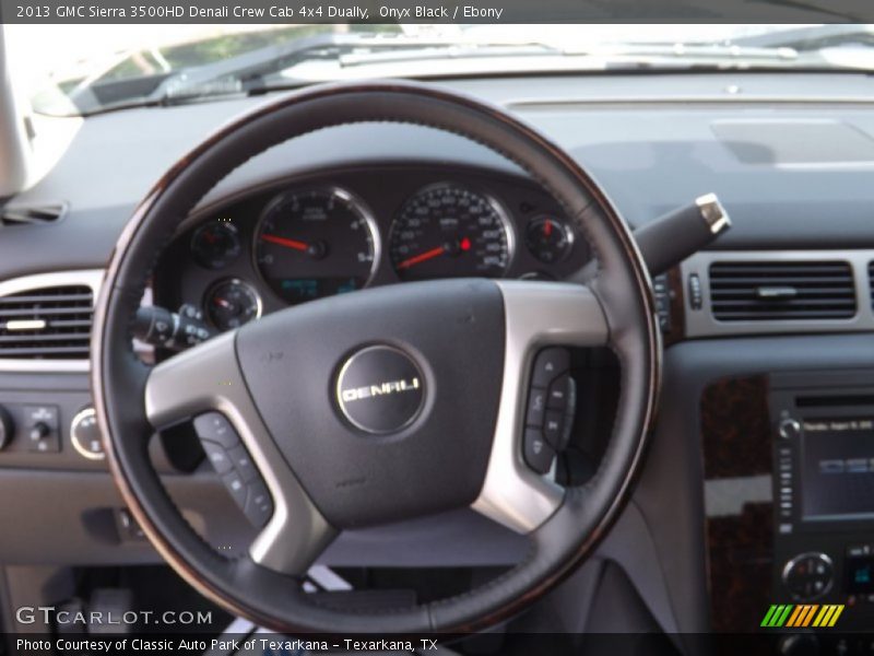 Onyx Black / Ebony 2013 GMC Sierra 3500HD Denali Crew Cab 4x4 Dually
