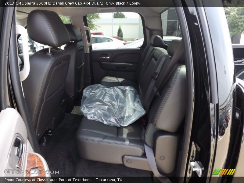 Rear Seat of 2013 Sierra 3500HD Denali Crew Cab 4x4 Dually