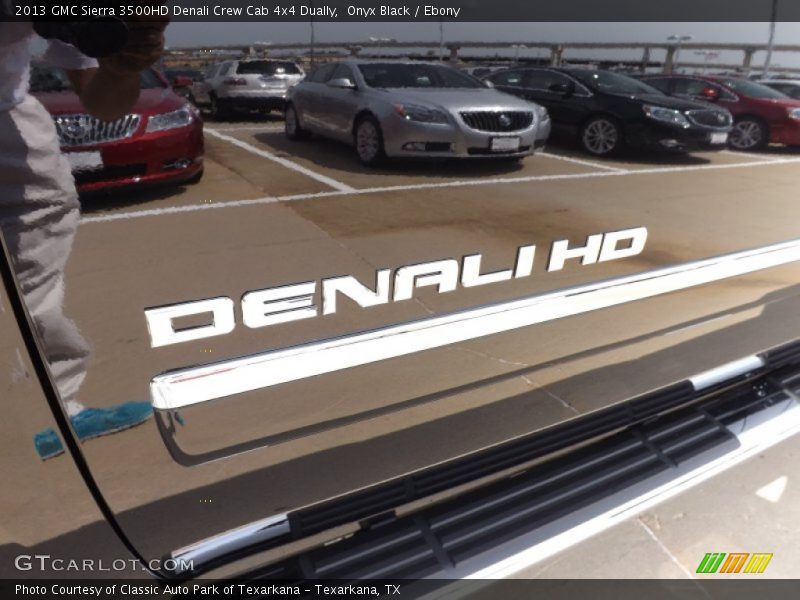 Onyx Black / Ebony 2013 GMC Sierra 3500HD Denali Crew Cab 4x4 Dually