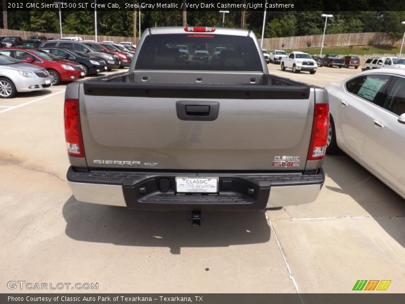 Steel Gray Metallic / Very Dark Cashmere/Light Cashmere 2012 GMC Sierra 1500 SLT Crew Cab