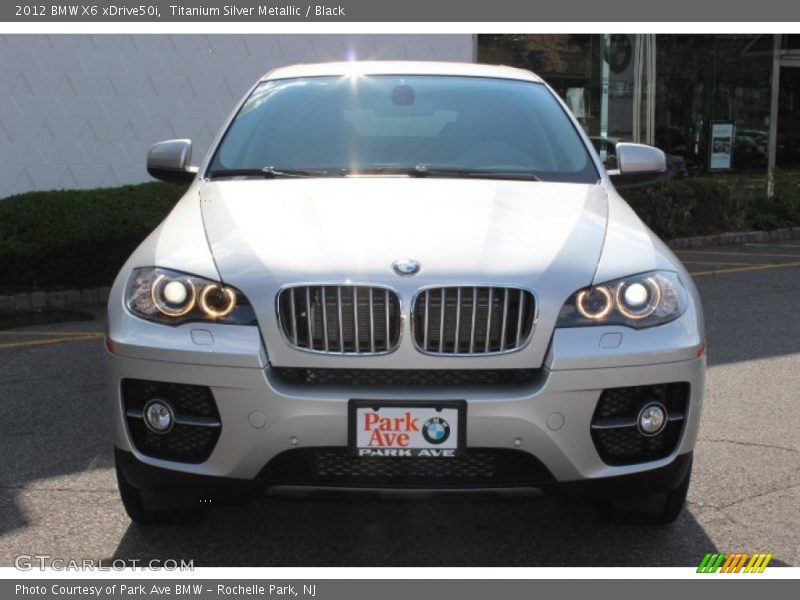 Titanium Silver Metallic / Black 2012 BMW X6 xDrive50i