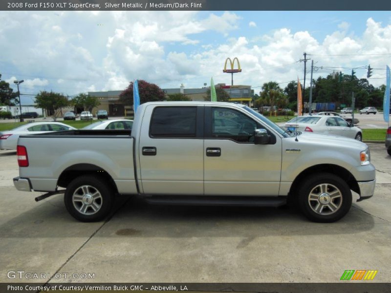 Silver Metallic / Medium/Dark Flint 2008 Ford F150 XLT SuperCrew