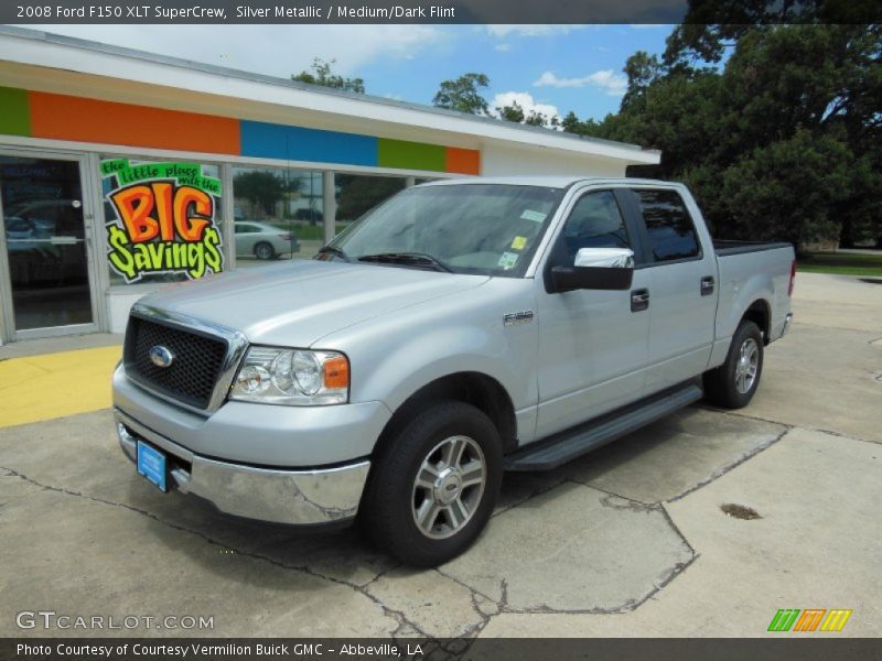 Silver Metallic / Medium/Dark Flint 2008 Ford F150 XLT SuperCrew