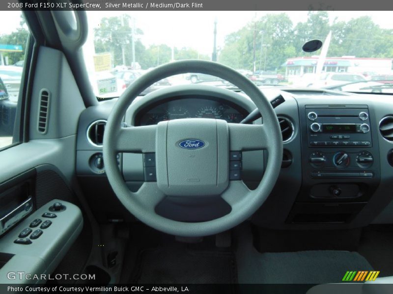 Silver Metallic / Medium/Dark Flint 2008 Ford F150 XLT SuperCrew